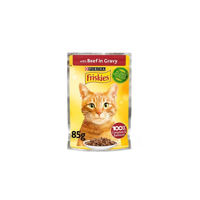 FRISKIES POUCH CAT BEEF 85G